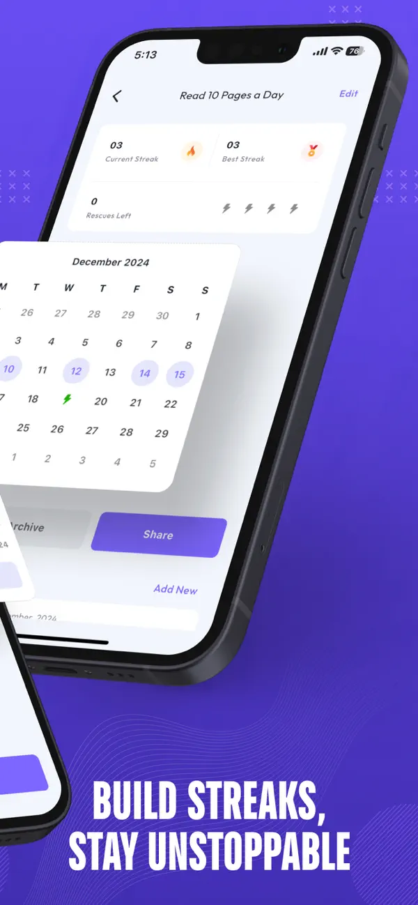 Screenshot #2 pour AnyGoal - Habits Tracker