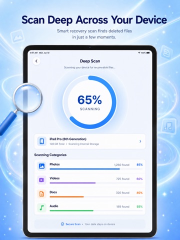 File & Photo Recovery iPad screenshot