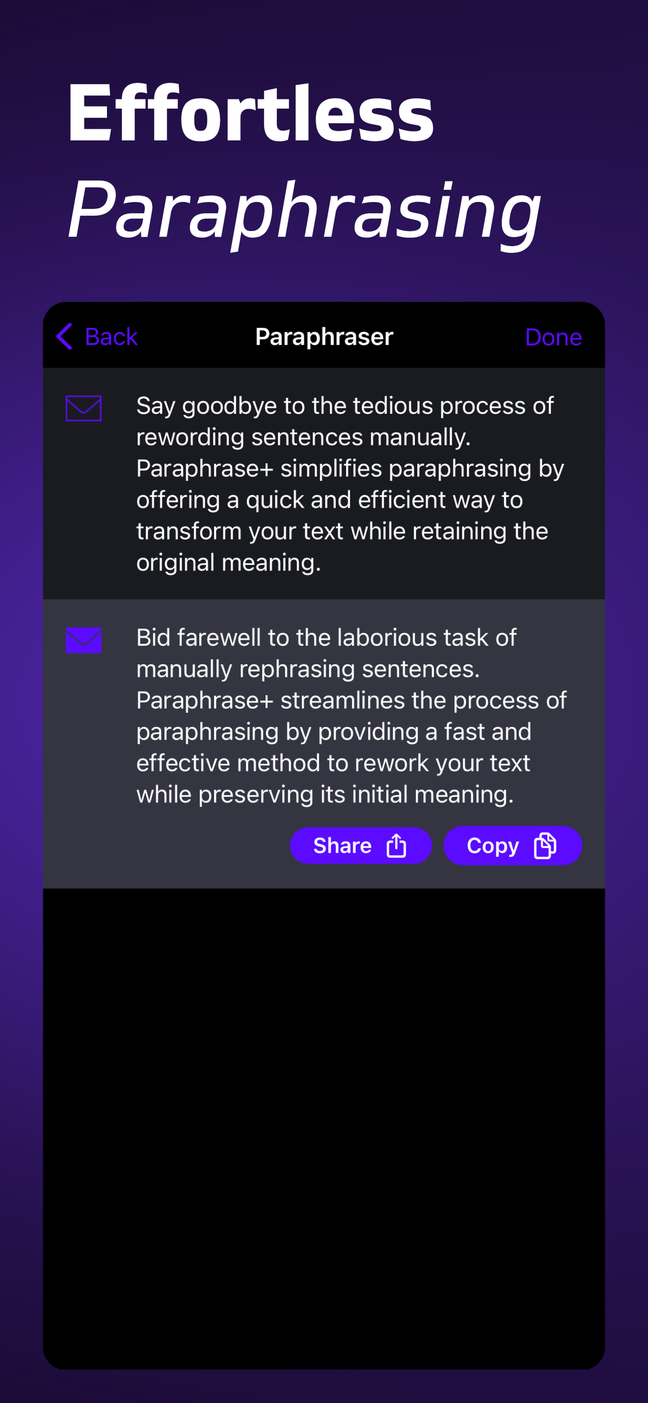 Paraphrase: Reword & Rewrite screenshot 2