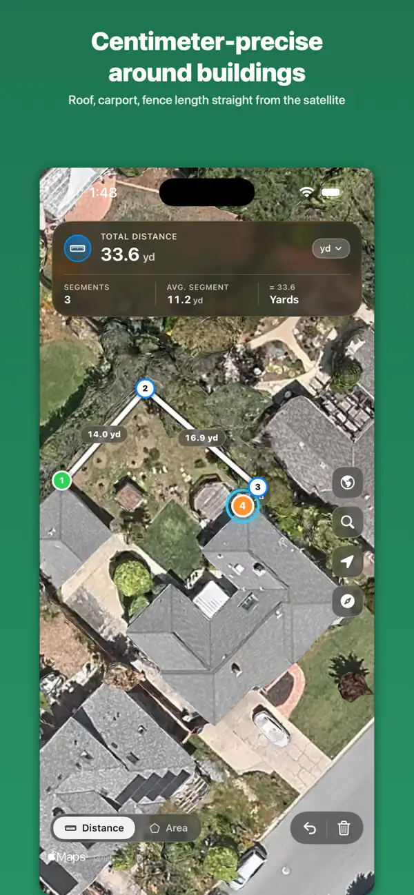 Screenshot #1 pour Map Measure: Land, Area, Lot