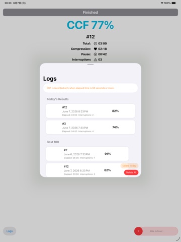 CCF Monitor – CPR Timer iPad screenshot 8