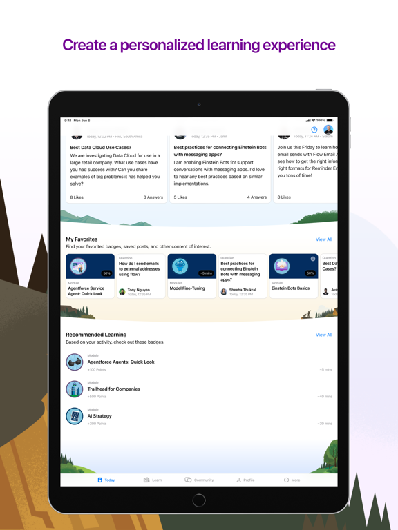 Trailhead GO iPad screenshot