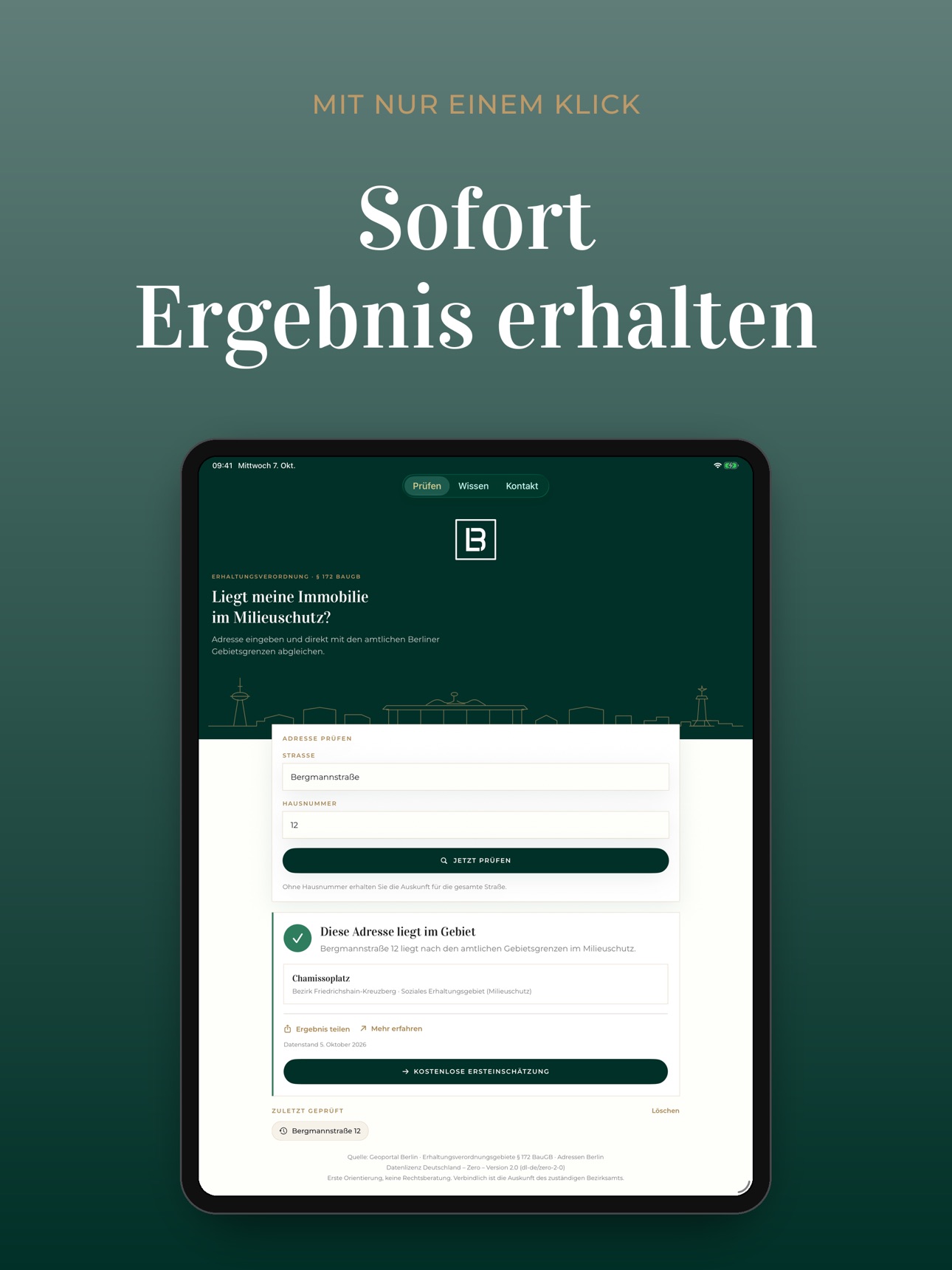Screenshot 7 of BERLIVING Milieuschutz CHECKER