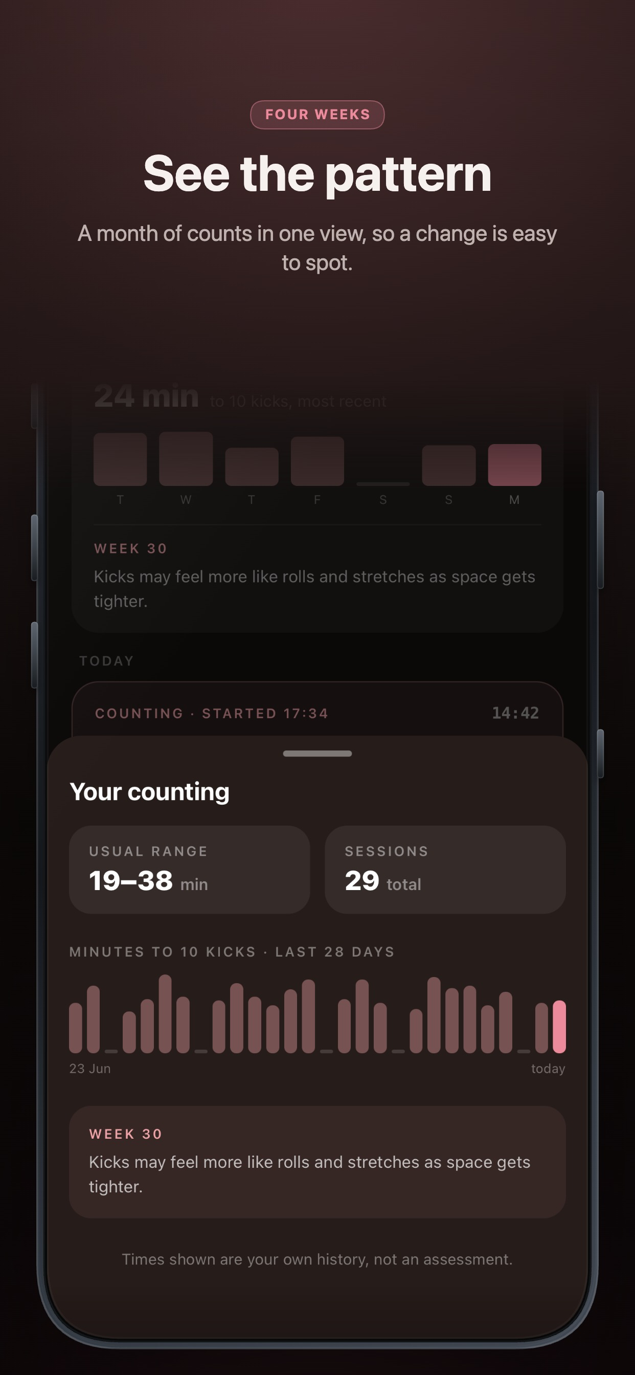Bump Kicks: Baby Kick Counter screenshot 3