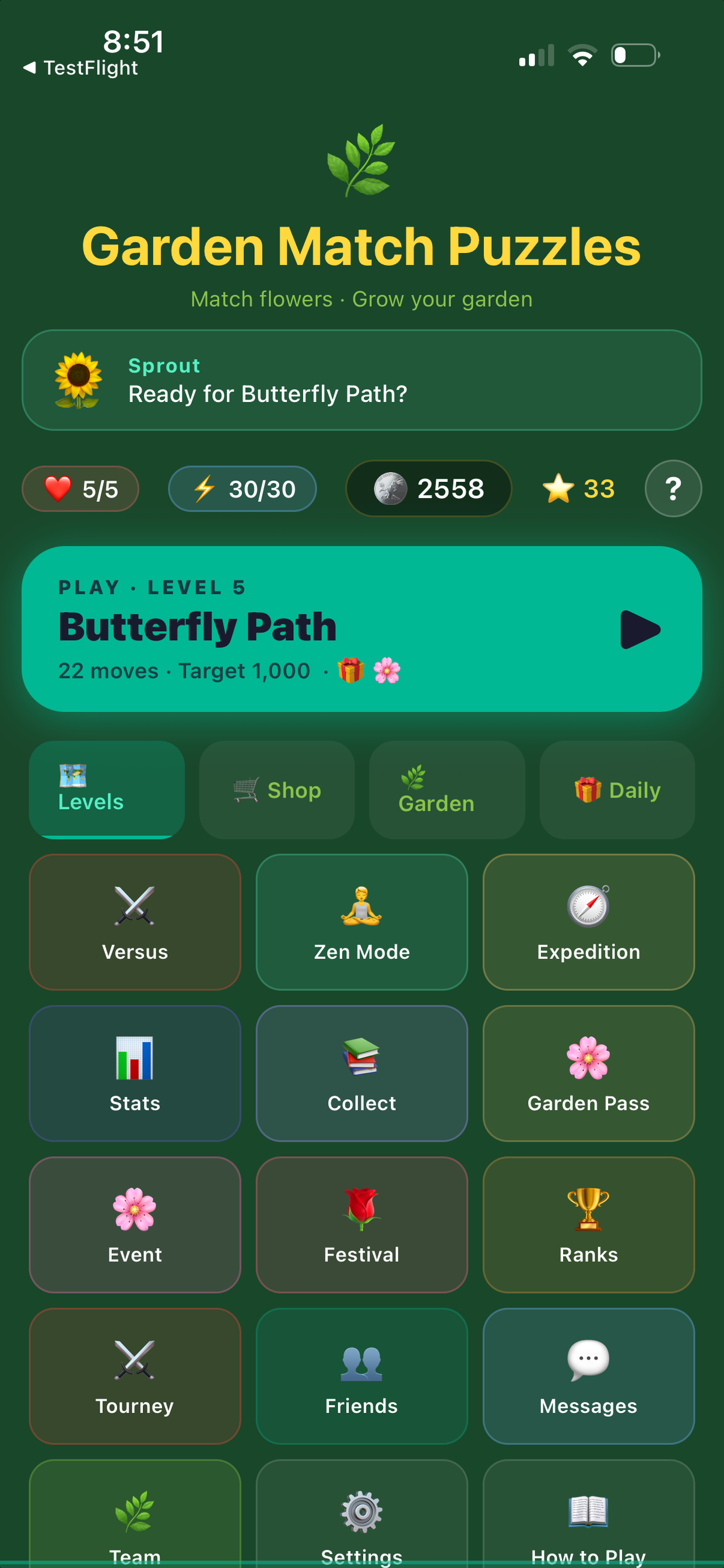 Garden Match Puzzles screenshot 2