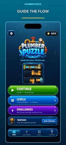 Plumber Puzzle: Pipe Flow Screenshot 1 of 6