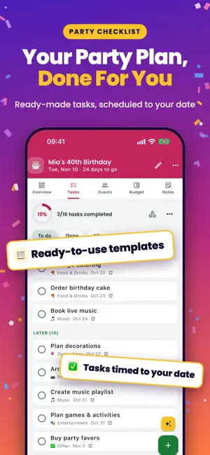 Party Planning App | Checklist screenshot 2
