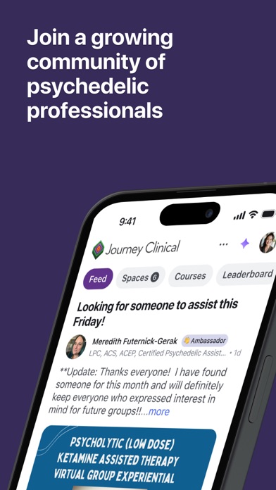 Journey Clinical Community iPhone screenshot 1 - Social Networking app