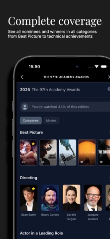 Awarded screenshot