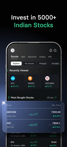 INDmoney: US Stocks, IPO, F&O iPhone screenshot 6