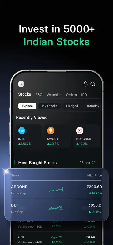 INDmoney: US Stocks, IPO, F&O screenshot 6 of 7