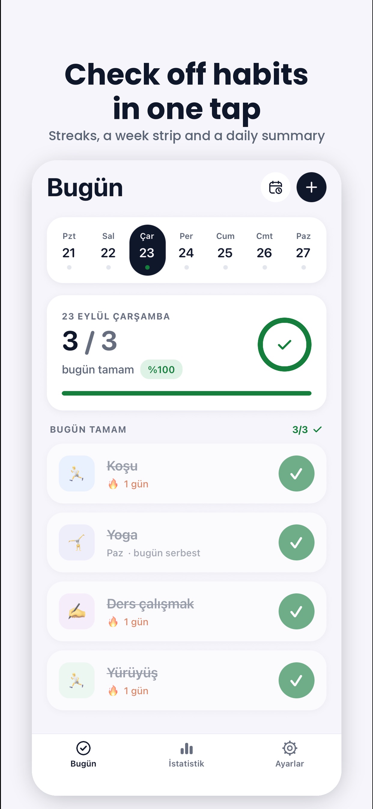 Screenshot 1 of HabitFlow: Daily Tracker