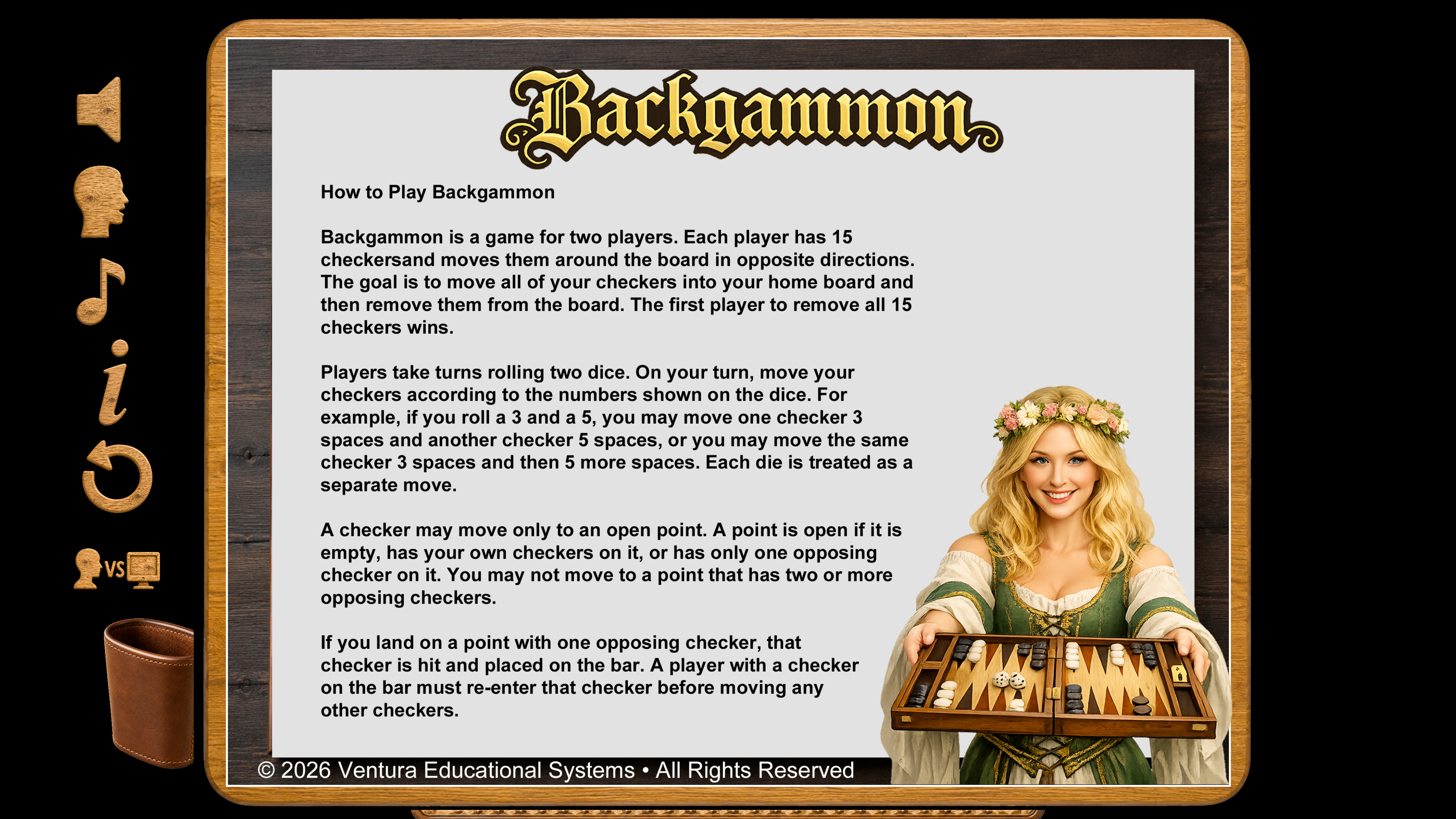 Backgammon by Ventura screenshot 5