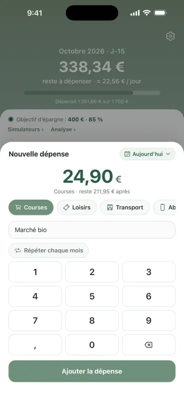 objectif budget screenshot 2 of 4