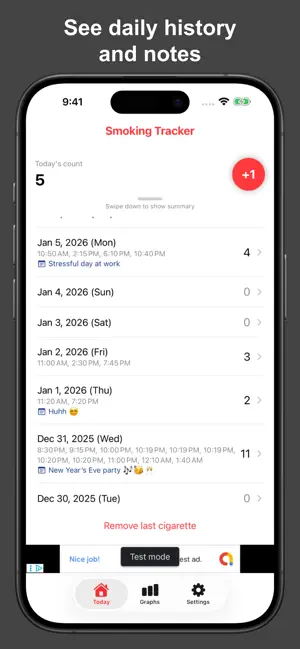 Smokio: Smoking Tracker screenshot 2