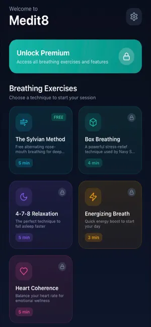 Medit8: Breathwork screenshot 2