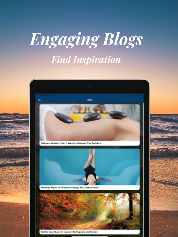 Ocean Sounds - Relaxing Music iPad screenshot 5 - Health & Fitness app