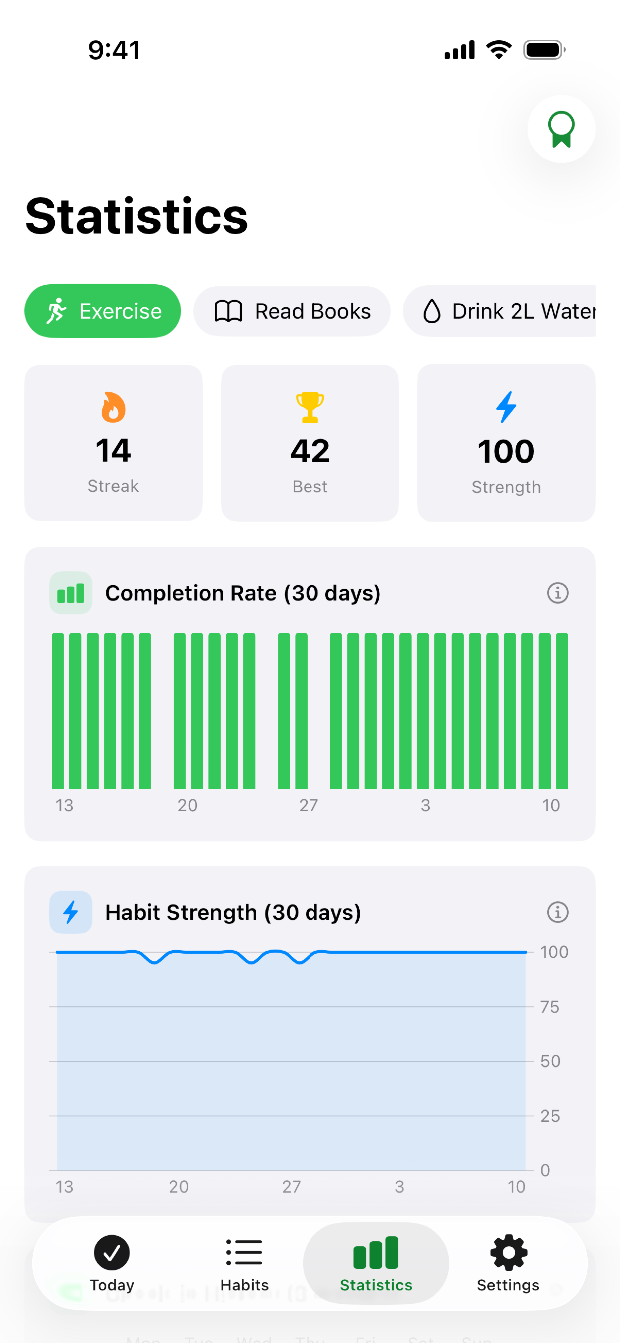 Habit: Streak Tracker & Goals screenshot 3