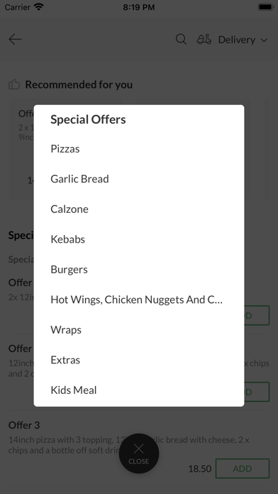 Stockport Pizza House Screenshot