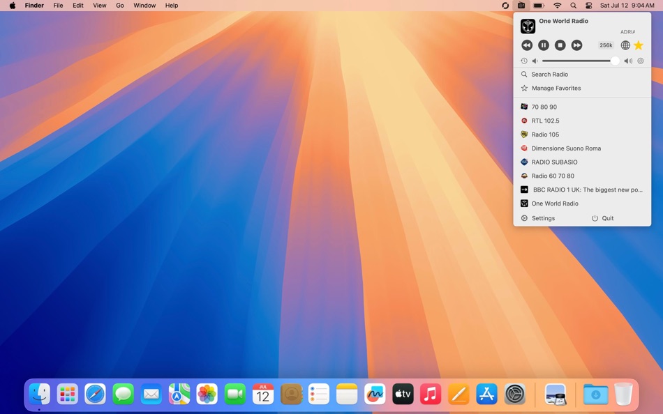 #4. RadioBar (macOS) 由: Alessio Zanfino