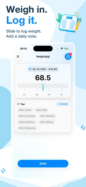 Today Weight: Diet & Calories screenshot 2