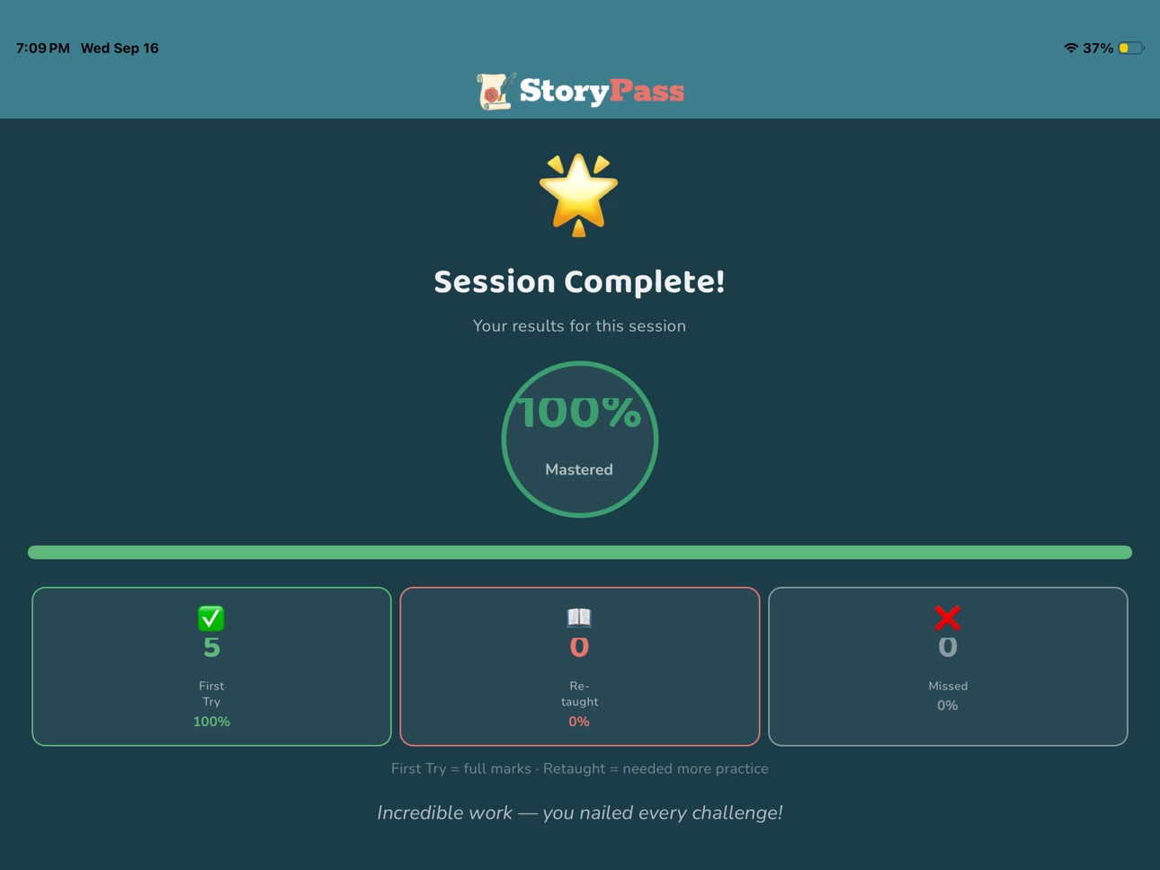 Screenshot 6 of StoryPass Learning