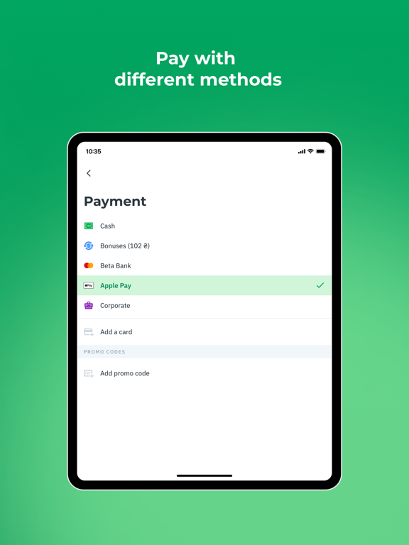 OnTaxi UA — Book a Taxi iPad screenshot 5 - Travel app