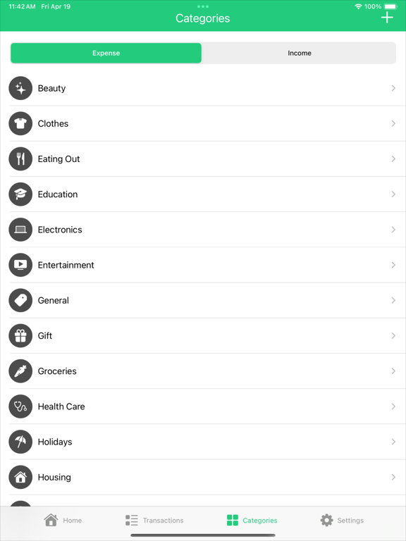 Expense & Income Tracker Daily iPad screenshot 4 - Finance app