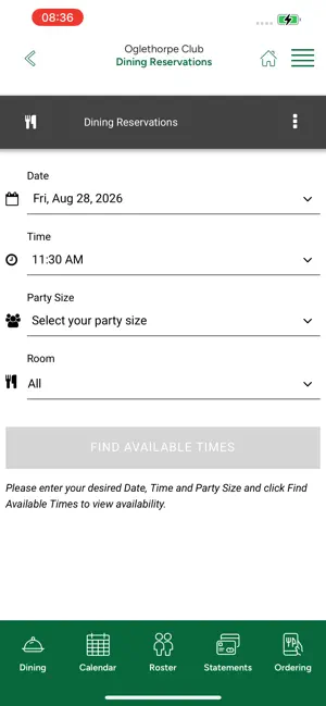 Oglethorpe Club screenshot 3