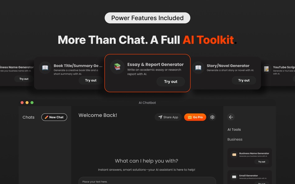 #3. AI Chat bot Assistant RocketAI (macOS) 게시자: Muhammad Asad