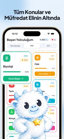 Yeti YKS: TYT & AYT Hazırlık iPhone screenshot