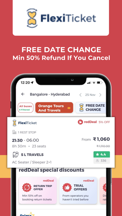 redBus: Bus, Train Booking App Screenshot