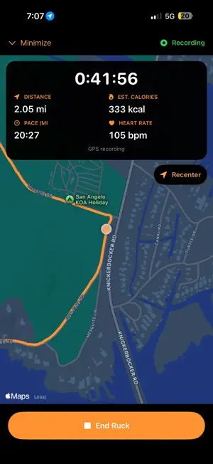 Rucking Calorie Calculator screenshot 3