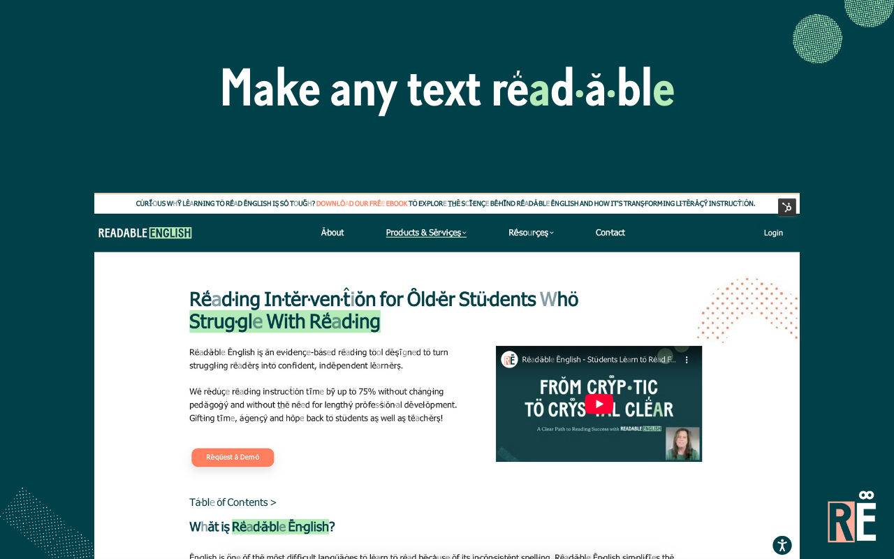 Readable English Web