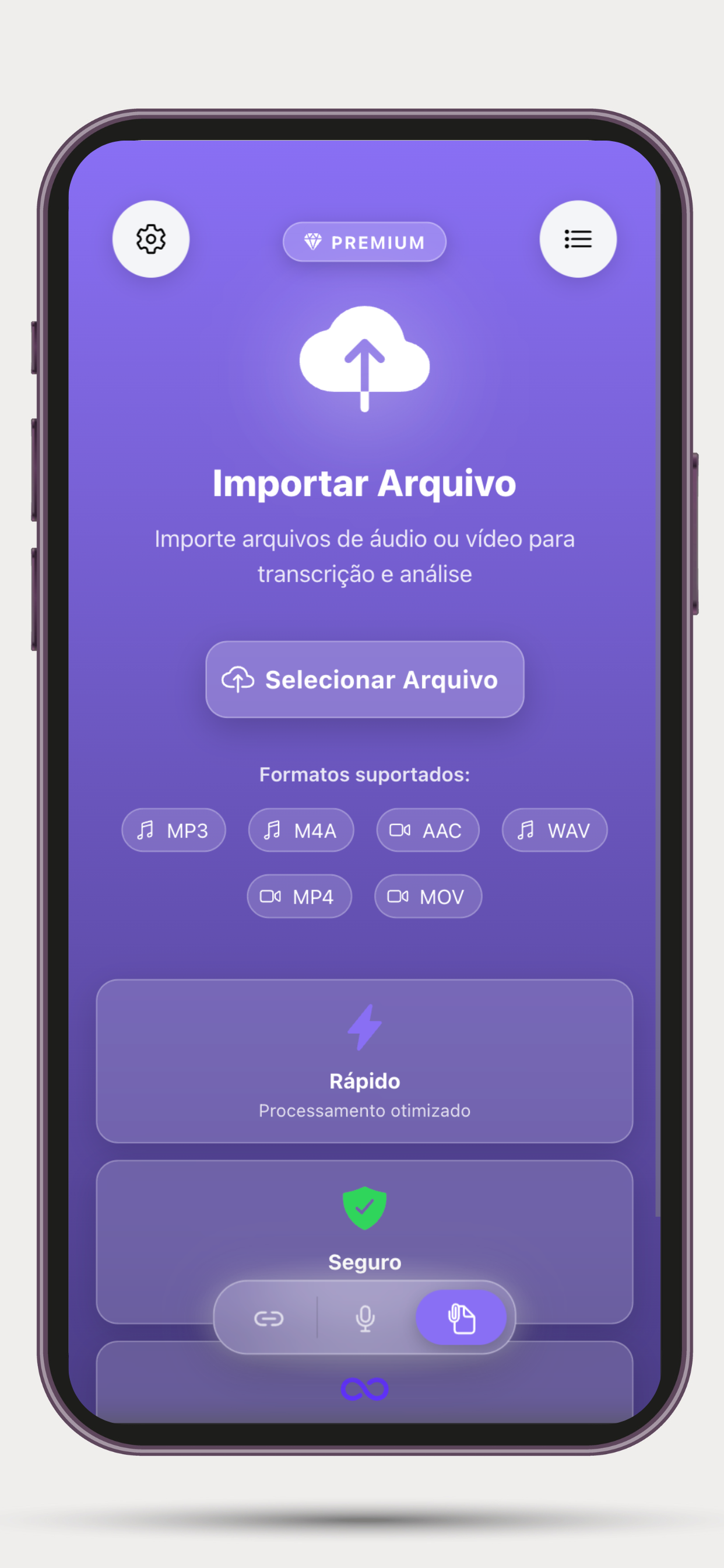 Speakfy - Transcrição com IA
