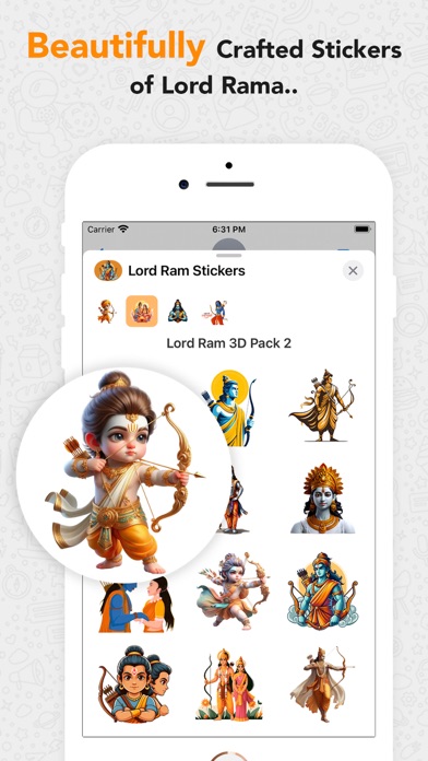 Screenshot #3 pour Lord Ram HD Stickers