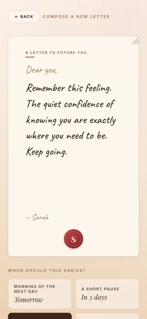 Note To Self - Sealed Letter screenshot 2
