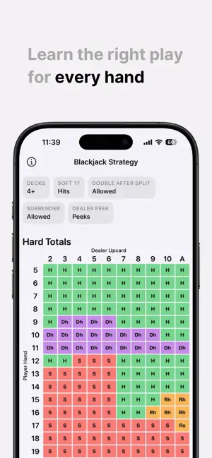Blackjack Strategy Book screenshot 1