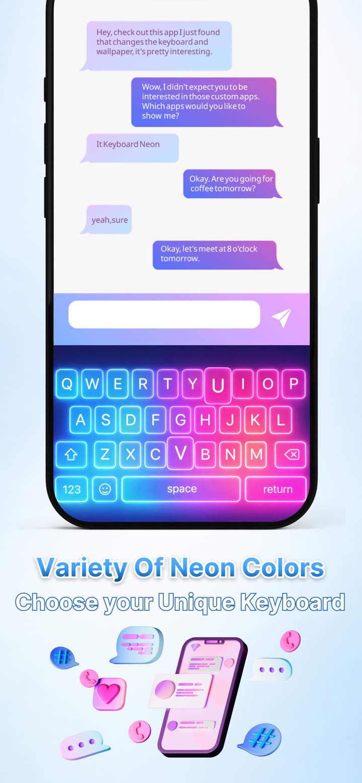 Led Color Keyboard - SnapKey screenshot 4