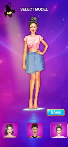 Makeover Dress Up Girls Game iPhone screenshot