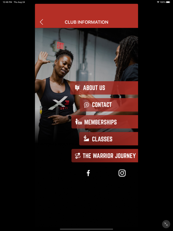 X3 Sports Member App iPad screenshot 4 - Health & Fitness app