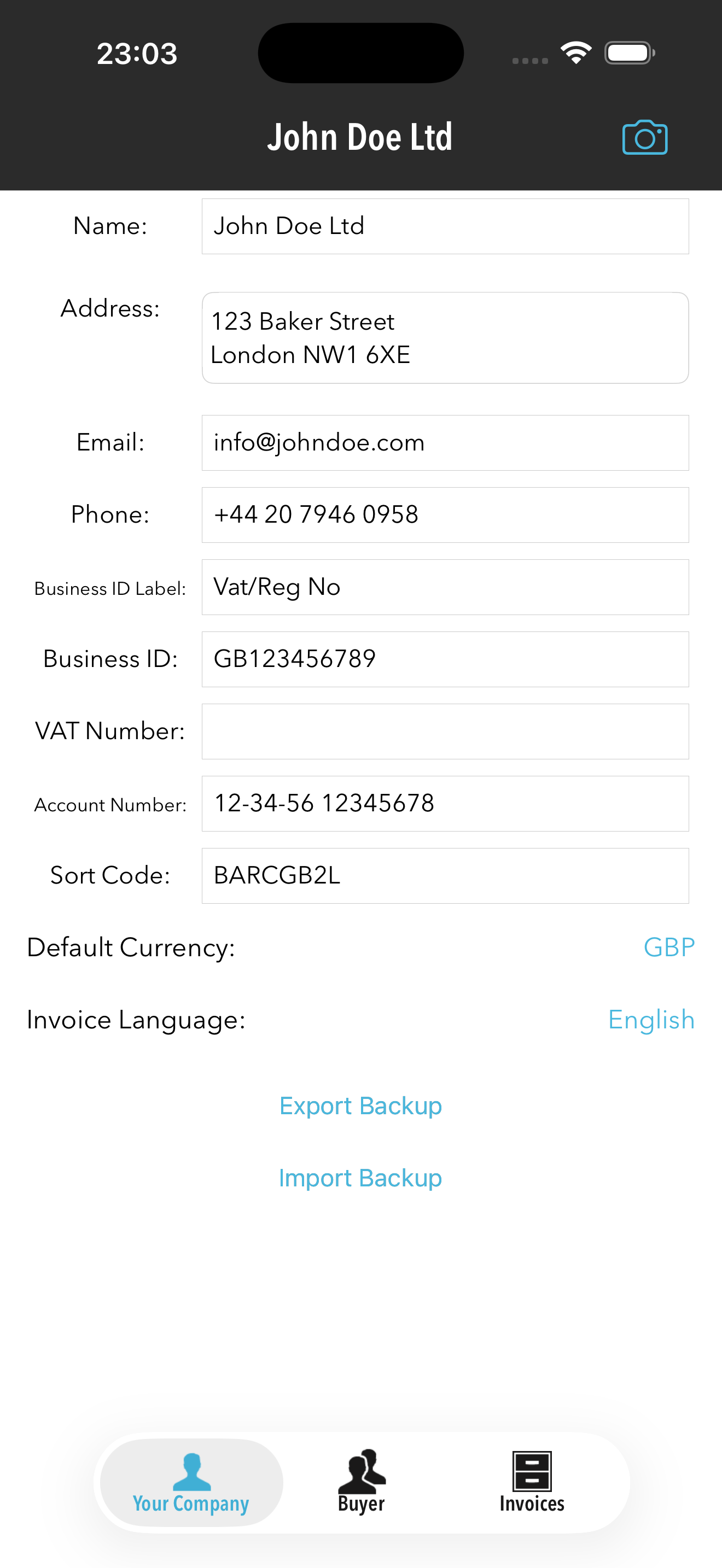 Invoice Template Pro screenshot 5
