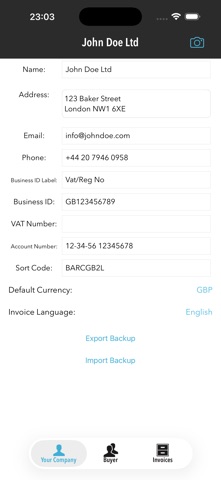 Invoice Template Pro screenshot
