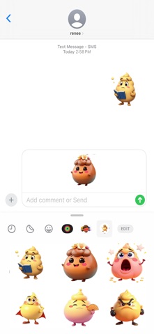 Wobbly Pudding Stickers Screenshot 4 of 4