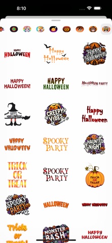 Spooky Phrases Stickers screenshot