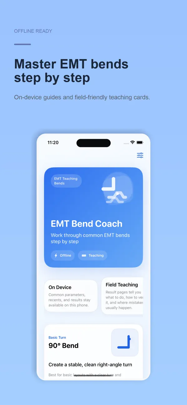Screenshot #1 pour EMT Bend Coach