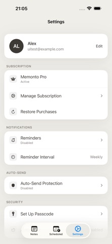 Memonto screenshot