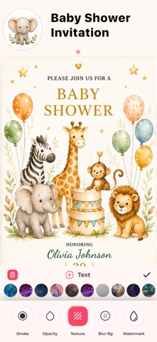 Invitation Card Maker . RSVP iPhone screenshot