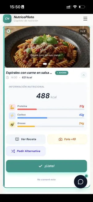 NutricoPiloto screenshot 2