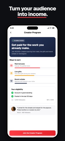 Golivegram: Connect & Shine screenshot